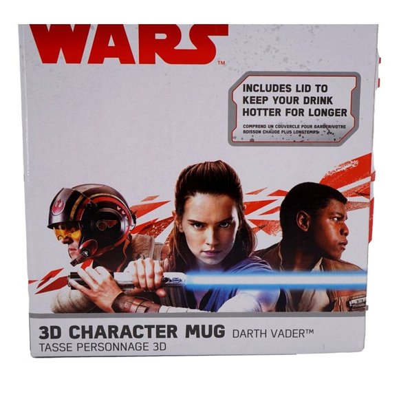 Disney Star Wars Darth Vader Mug with Lid 3D Character Coffee Black - Picture 5 of 5
